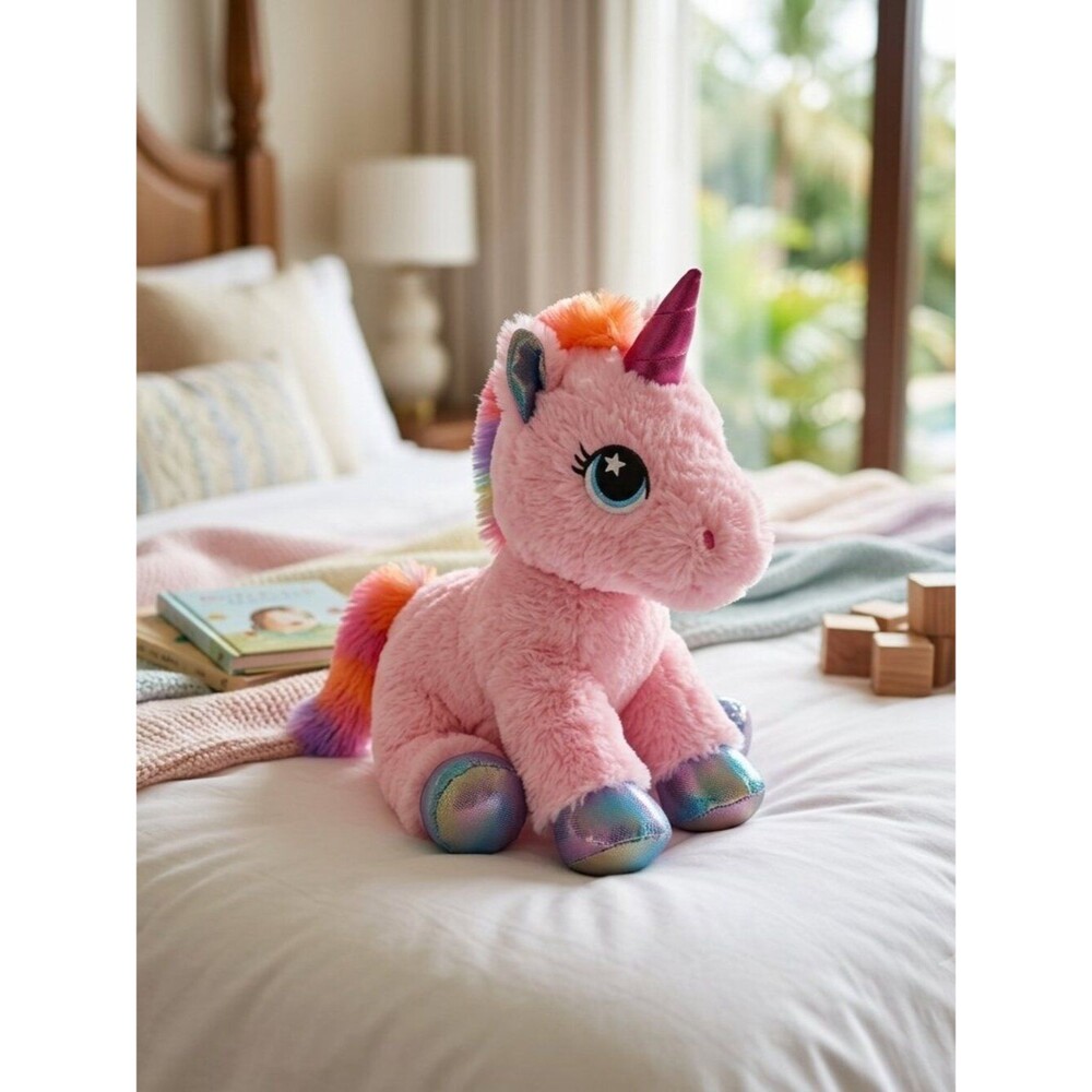 Pink Plush Unicorn Toy